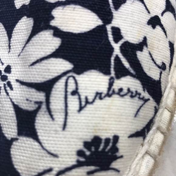 Burberry Shoes | Burberry Slides Navy White | Poshmark